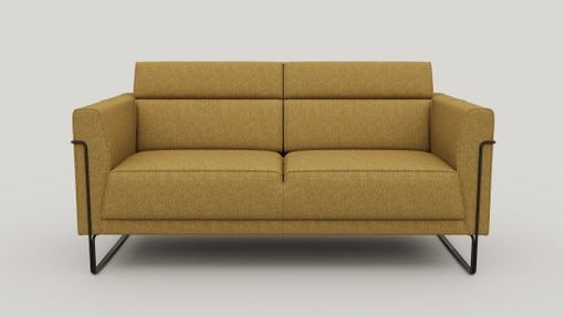 XOOON Fiskardo, 2-Sitzer - Stoff Vada - Ocker - 1