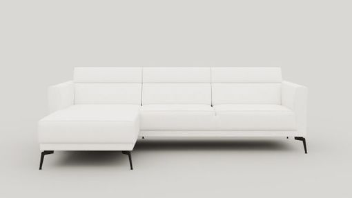 XOOON Fiskardo, Ecksofa links - Stoff Vada - Elfenbein - 1