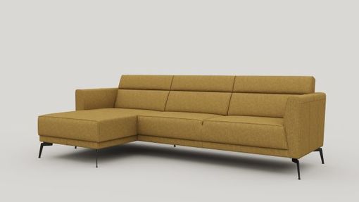 XOOON Fiskardo, Ecksofa links - Stoff Vada - Ocker - 2