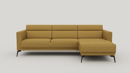 XOOON Fiskardo, Ecksofa rechts - Stoff Vada - Ocker - 1