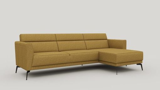 XOOON Fiskardo, Ecksofa rechts - Stoff Vada - Ocker - 2