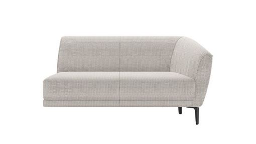 XOOON Brooks, 2-Sitzer Armlehne rechts - Schwarz/ Anthrazit, Blau, Braun, Grau, Gruen, Orange, Pink, Rot, Taupe, Weiss, Gelb - 1