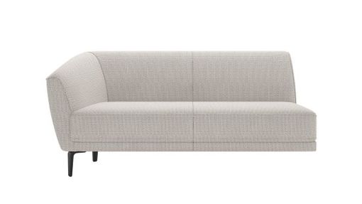 XOOON Brooks, 2.5-Sitzer Armlehne links - Schwarz/ Anthrazit, Blau, Braun, Grau, Gruen, Orange, Pink, Rot, Taupe, Weiss, Gelb - 1