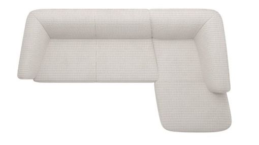 XOOON Brooks, 2.5-Sitzer Armlehne links - Schwarz/ Anthrazit, Blau, Braun, Grau, Gruen, Orange, Pink, Rot, Taupe, Weiss, Gelb - 4