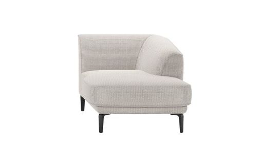 XOOON Brooks, Longchair rechts - Schwarz/ Anthrazit, Blau, Braun, Grau, Gruen, Orange, Pink, Rot, Taupe, Weiss, Gelb - 2