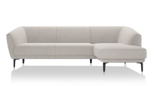 XOOON Brooks, Longchair rechts - Schwarz/ Anthrazit, Blau, Braun, Grau, Gruen, Orange, Pink, Rot, Taupe, Weiss, Gelb - 3