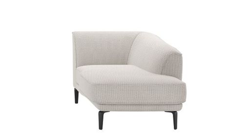 XOOON Brooks, Ottomane rechts - Schwarz/ Anthrazit, Blau, Braun, Grau, Gruen, Orange, Pink, Rot, Taupe, Weiss, Gelb - 2