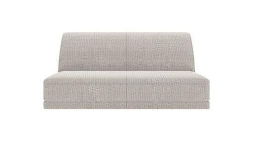 XOOON Brooks, 2-Sitzer ohne Armlehne - Schwarz/ Anthrazit, Blau, Braun, Grau, Gruen, Orange, Pink, Rot, Taupe, Weiss, Gelb - 1