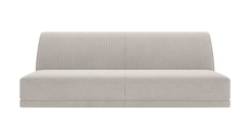 XOOON Brooks, 3-Sitzer ohne Armlehne - Schwarz/ Anthrazit, Blau, Braun, Grau, Gruen, Orange, Pink, Rot, Taupe, Weiss, Gelb - 1