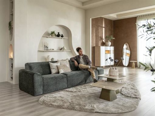 XOOON Lindfield, Highboard 160 cm - 3-Tueren + 2-Laden + 1-Nische (+ LED) -  - 11