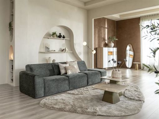 XOOON Lindfield, Highboard 160 cm - 3-Tueren + 2-Laden + 1-Nische (+ LED) -  - 8