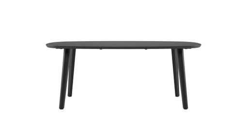 XOOON Odda, Tisch 200 x 110 cm - Oval - Holz Fuss - Schwarz - 1