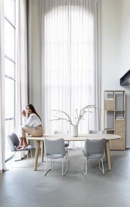 XOOON Odda, Tisch 260 x 110 cm - Oval - Holz Fuss -  - 11