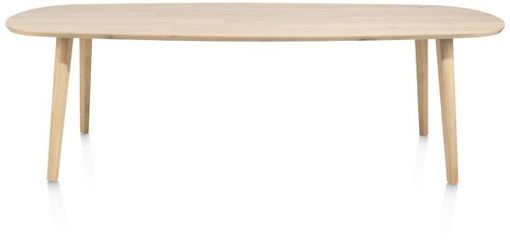 XOOON Odda, Tisch 260 x 110 cm - Oval - Holz Fuss - Beige, Braun - 2