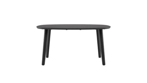 XOOON Odda, Tisch 160 x 125 cm - Oval - Holz Fuss - Schwarz - 1