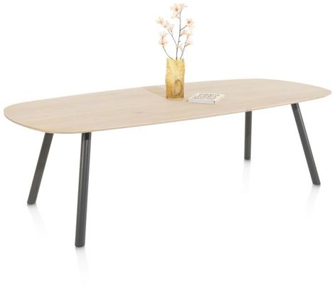 XOOON Niora, Tisch 240 x 115 cm - Oval - Metall Fuss - Beige - 3