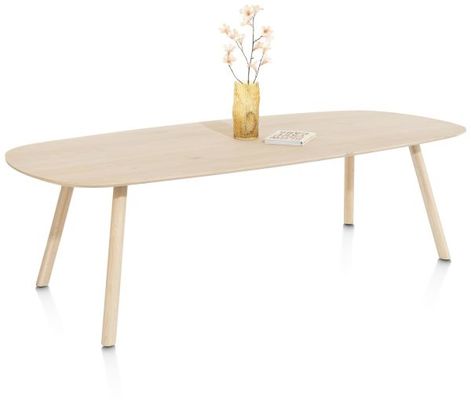 XOOON Niora, Tisch 240 x 115 cm - Oval - Holz Fuss - Beige - 3