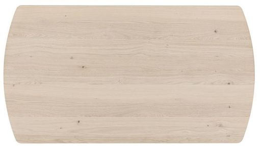 XOOON Niora, Tisch 180 x 100 cm - rechteckig - Holz Fuss - Beige - 2