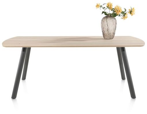 XOOON Niora, Tisch 210 x 100 cm - rechteckig - Metall Fuss -  - 3