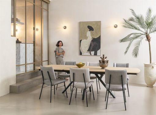 XOOON Novello, Ausziehtisch 170 (+ 60) x 100 cm - Beige, Braun - 11