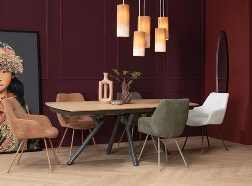 XOOON Novello, Ausziehtisch 170 (+ 60) x 100 cm - Beige, Braun - 18