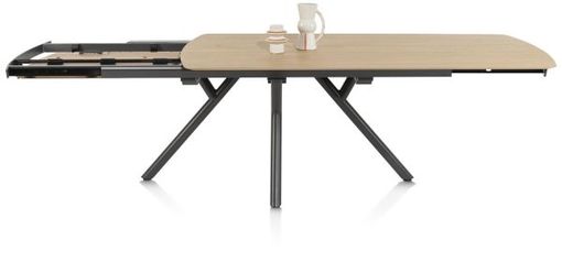 XOOON Novello, Ausziehtisch 170 (+ 60) x 100 cm - Beige, Braun - 4