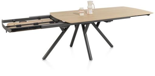 XOOON Novello, Ausziehtisch 170 (+ 60) x 100 cm - Beige, Braun - 9