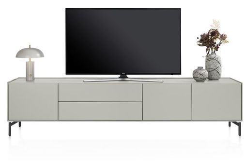 XOOON Noon, Lowboard 240 cm - 3-Tueren + 2-Laden - komplet silk grey -  - 1