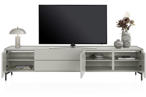 XOOON Noon, Lowboard 240 cm - 3-Tueren + 2-Laden - komplet silk grey -  - 4
