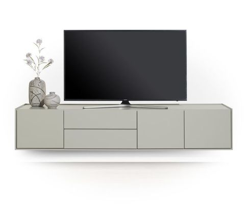 XOOON Noon, Lowboard 210 cm - 3-Tueren + 2-Laden - komplet silk grey -  - 2