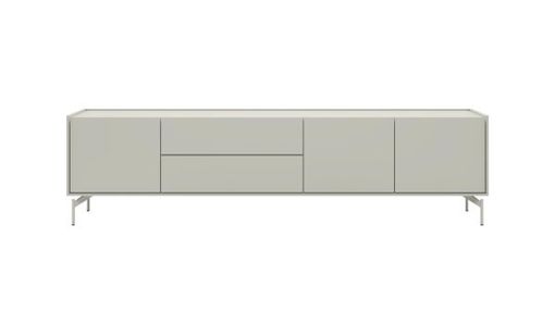 XOOON Noon, Lowboard 210 cm - 3-Tueren + 2-Laden - komplet silk grey -  - 6