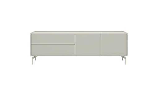 XOOON Noon, Lowboard 170 cm - 2-Tueren + 2-Laden - komplet silk grey -  - 6