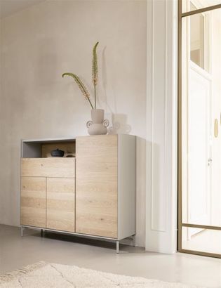 XOOON Niora, Highboard 148 cm - 3-Tueren + 1-Lade + 1-Nische -  - 11