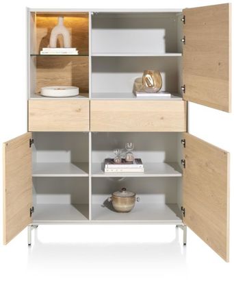 XOOON Niora, Schrank 120 cm - 3-Tueren + 2-Laden + 1-Niche -  - 3