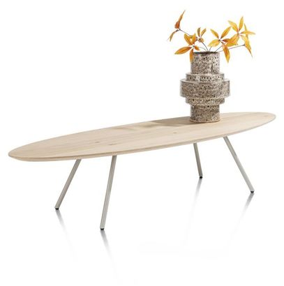 XOOON Niora, Couchtisch 150 x 50 cm - Furnier Eiche -  - 2