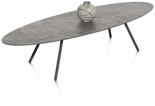 XOOON Niora, Couchtisch 150 x 50 cm - Primo Laminato Marble light grey -  - 3