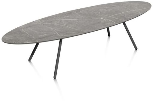 XOOON Niora, Couchtisch 150 x 50 cm - Primo Laminato Marble light grey -  - 5