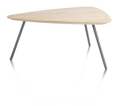 XOOON Niora, Couchtisch 85 x 77 cm - Furnier Eiche - Beige - 2