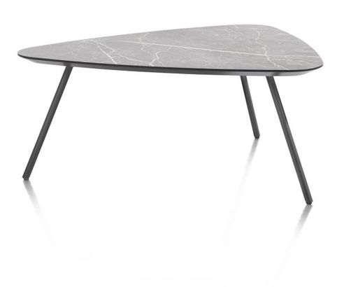 XOOON Niora, Couchtisch 85 x 77 cm - Primo Laminato Marble light grey -  - 2