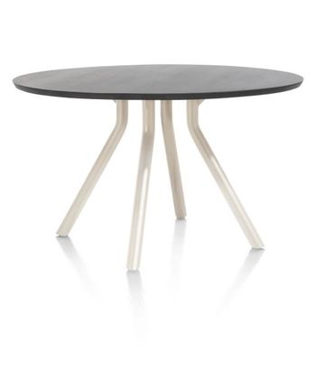 XOOON Arvada, Tisch 125 cm. - rund - zentralem Fuß Nebbia - Schwarz - 2