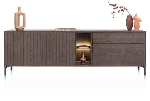 XOOON Trenton, Sideboard 240 cm. - 2 türen + 3 schubladen + 2 nischen -  - 1