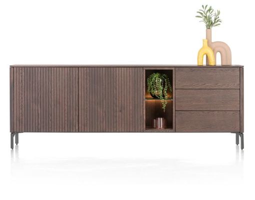XOOON Trenton, Sideboard 210 cm. - 2 türen + 3 schubladen + 2 nischen -  - 1