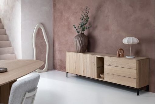 XOOON Trenton, Sideboard 210 cm. - 2 türen + 3 schubladen + 2 nischen -  - 5