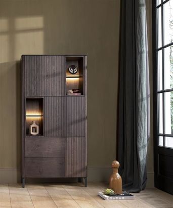 XOOON Trenton, Schrank 95 cm - 3-Türen + 2-Laden + 4-Nischen -  - 5