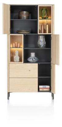 XOOON Trenton, Schrank 95 cm - 3-Türen + 2-Laden + 4-Nischen -  - 3