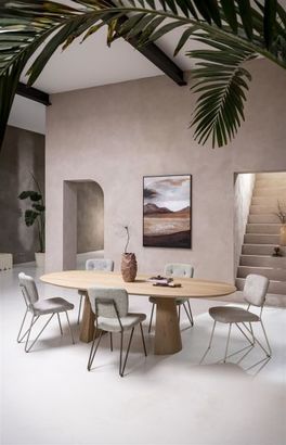 XOOON Trenton, Tisch 210 x 105 cm - Beige, Braun - 8