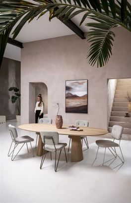 XOOON Trenton, Tisch 240 x 110 cm - Beige, Braun - 11