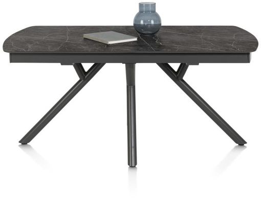 XOOON Novello, Ausziehtisch 170 (+ 60) x 100 cm - Primo Laminato marble - Schwarz - 2