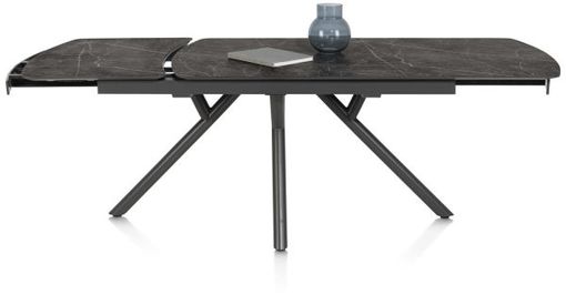 XOOON Novello, Ausziehtisch 170 (+ 60) x 100 cm - Primo Laminato marble - Schwarz - 9