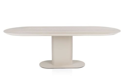 XOOON Brianto, Tisch 240 x 100 cm - Keramik Travertin Platte - Beige - 4